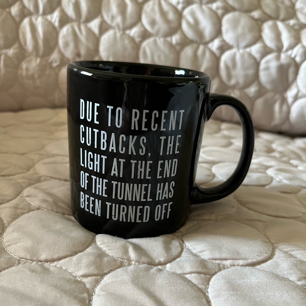 Black coffee mug - Pottery by Kathy